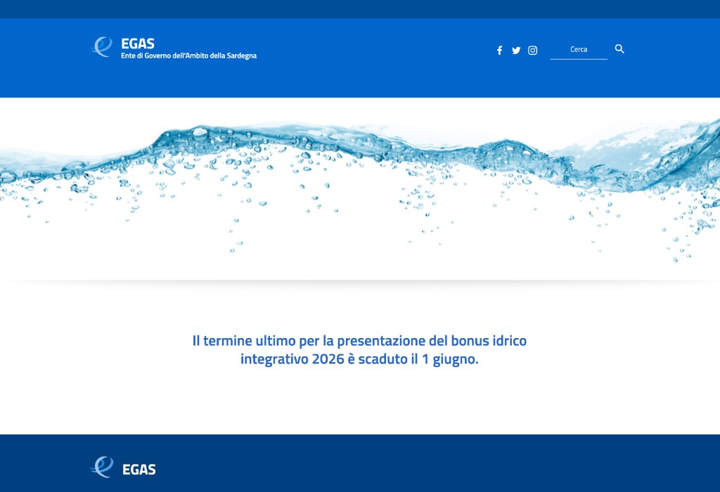 Il termine ultimo per la presentazione del bonus idrico integrativo 2026 è scaduto il 1 giugno.